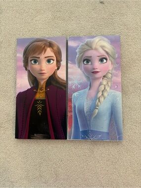 Disney Frozen Sisters Canvas Pair Anna and Elsa